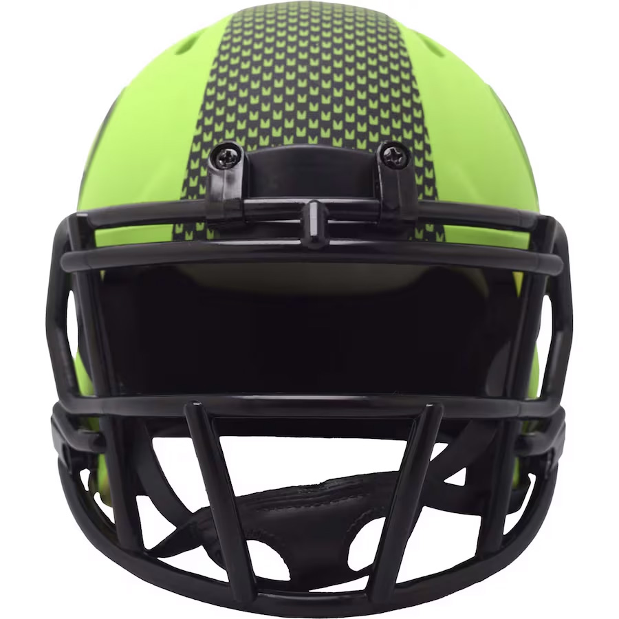 Unsigned Seattle Seahawks Rave Green Speed Mini Helmet 238327