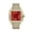 Red, variant on Stylish Hip Hop Iced Out VVS Moissanite Automatic Watch, D Color Stones, Yellow Strap, Passes Diamond Tester