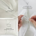 thumbnail image 5 of Ivory Vintage Washed 3 Piece Cotton Duvet Cover Set, Twin/TwinXL, by Noble Linens, 5 of 6