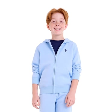 U.S. Polo Assn. Boys Fleece Zip-Up Hoodie, Sizes 4-18