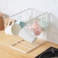 thumbnail image 2 of Yeacher Mug Holder Stand for Mug 6 Hooks Coffee Mug Rack Cup Display Hanger Rack Home Storage Mug Hooks Countertop Organizer for Mugs, 2 of 8