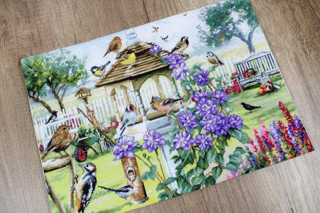 Letistitch Bird Garden Counted Cross-Stitch Kit