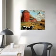 thumbnail image 5 of Orinice  Animal Themed Wall Art - Cattle in the Pasture - Cute Cow Aesthetic Canvas Print - Perfect for Farm Wall Decor Farmhouse Decor Gifts 20''X16'' 20x16in, 5 of 5