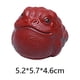 thumbnail image 3 of Estatua de sapo dorado de tres patas para decoración de té, para armario, escritorio y dormitorio. Rojo, 3 of 9