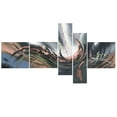 thumbnail image 3 of Design Art Modern World Abstract Canvas Print, 5 Pieces, 60" x 32", 3 of 5