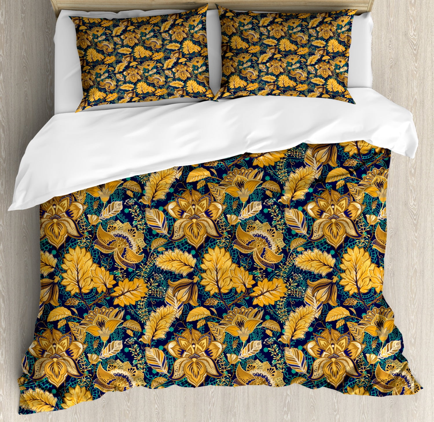 Duvet Cover Set Olivia Oriental Floral Modern Bedding Linen Pillow Case Bed Sets 