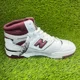thumbnail image 4 of New Balance 650R Mens Size 8.5 White Burgundy Basketball Leather Shoes Sneakers, 4 of 6