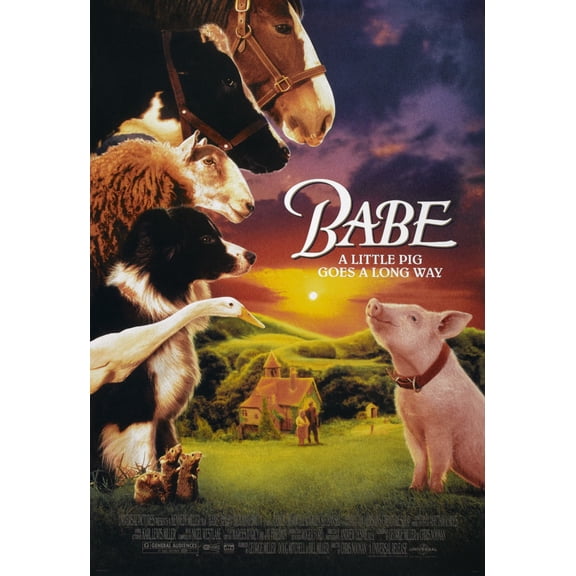 Babe Movie Poster 16"x24" Poster Medium Art Poster 16x24 Multi-Color Square Adults Best Posters