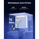 thumbnail image 2 of Máquina para fabricar hielo comercial VEVOR - Cabezal de 300 lb/24 h, máquina de hielo industrial de acero inoxidable de 20 pulgadas, autolimpiable y programada, 2 of 9