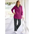 thumbnail image 4 of Woman Within Plus Size 2-Piece Fleece Polo Set, 4 of 5