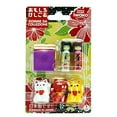 thumbnail image 2 of Japanese Iwako Maneki Neko & Kokeshi Eraser Set, 2 of 6