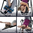 thumbnail image 3 of TEETER Steel Inversion Table with ComforTrak Backrest for Back Pain, Black, 3 of 12