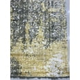 thumbnail image 6 of EORC Ivory / GOLD Hand Knotted Wool Transitional Modern Rug, 7' x 9', 6 of 8