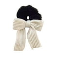 thumbnail image 2 of LShunze Big Bow Hair Bands Soft Brown Elastic Hair Ties for Thick Thin Hair Cute Stretchy Hair Rope Faux Fur Fluffy Hair Ponytail Holders Hair Accessories for Women Girls, 2 of 8