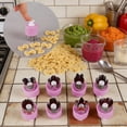 thumbnail image 4 of Vegetable Cutter Shapes Set,8 PCS Mini Cookie Cutters Set Fruit Cookie Pastry Stamps Mold for Baking and Food Supplement Tool Accessories （Purple）, 4 of 6