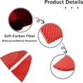 thumbnail image 6 of TINKI 2PCS Front Door Inner Window A-Pillar Cover Trim for Honda Pilot 2016-2022/ Ridgeline 2017-2023/ Passport 2019-2023, Soft Carbon Fiber Automotive Door Panels Guard Sticker Accessories, 6 of 7