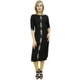 thumbnail image 3 of Atasi Women's Black Gota Patti Work Salwar Kameez Suit Dress With Dupatta - 22, 3 of 9
