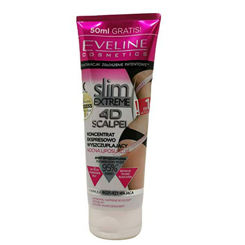 Eveline Cosmetics Slim Extreme 4d Scalpel Slimming Concentrate Night Liposuction 250ml Walmart