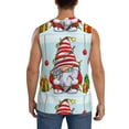 thumbnail image 4 of Goofa Funny Christmas Gnome Printed Men's Sleeveless T-Shirt - Athletic Gym Workout Tank Top for Men - Moisture-Wicking, UPF 30+ Quick-Dry Muscle Tee-, 4 of 8
