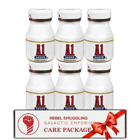 A1 Mini Steak Sauce Bottles 2oz (Pack of 6) by Rebel Smuggling Galactic Emporium