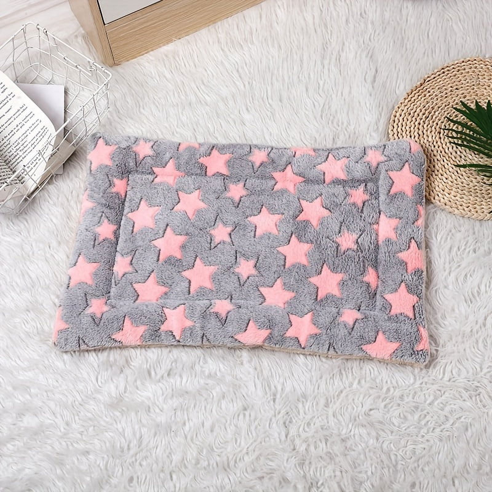 DABEI Double Layered Plush Cat Bed Mat - Thick and Cozy Sleeping Pad for Cats and Dogs