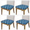 thumbnail image 2 of Fuzoiu Sea Water Wave Print Square Cushion Cover,Couch Cushion Covers, Stretch Seat Slipcover for Dining Chairs, Banquets, and Home Decor-Four Pieces, 2 of 7