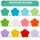 thumbnail image 2 of Cutouts MixTeach, 360 unidades, flores primaverales de papel para decoración de aula, 2 of 6