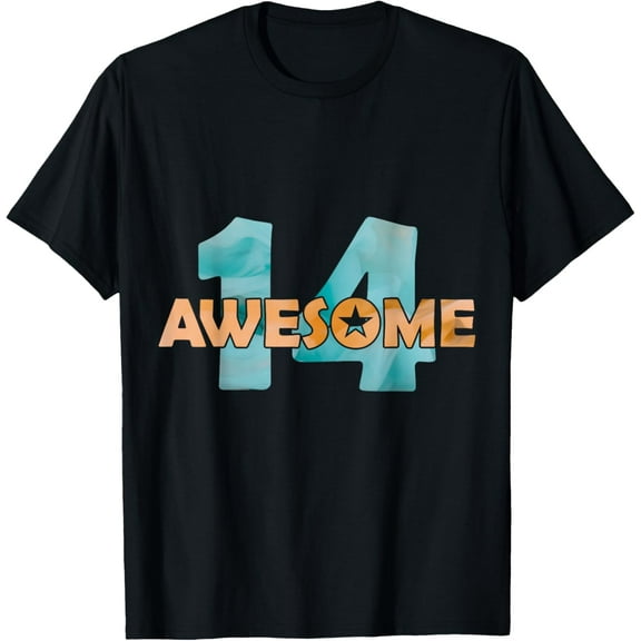 Exquisite and comfortable-14 YEARS AWESOME 14TH BIRTHDAY T-Shirt