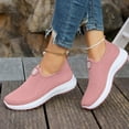 thumbnail image 6 of AUDeals Women’s Slip On Low Heel Sneakers Breathable Casual Walking Running Gym Tennis Workout Shoes Arch Support (Pink, 8), 6 of 9