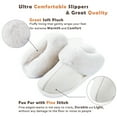 thumbnail image 3 of Women's Slipper Memory Foam Fluffy Soft Warm Slip On House Slippers,Anti-Skid Cozy Plush for Indoor Outdoor, 3 of 7