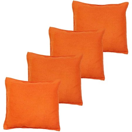 Set Of 4 Neon Yellow Regulation Cornhole Bean Bags - Handcrafted For Tailgating & Lawn Games