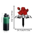 thumbnail image 6 of Grave Decorations for Cemetery Dad Memorial Metal Outdoor Decor Red Artificial Flowers 1 Pc Lawn Decorations Outdoor Sympathy Flowers in Loving Memory, 6 of 7