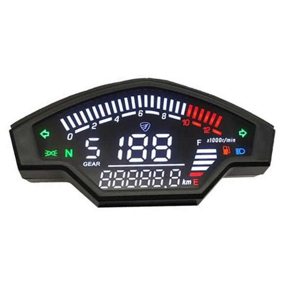 For Italika Vort-x 200 Motorcycle Dashboard Speedometer Tachometer Motorcycle Digital Odometer, Multi-functional Speedometer For Motorcycle-black