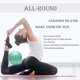 thumbnail image 4 of Pelotas de ejercicio para mujeres, mini pelota de yoga y pilates, pequeñas pelotas de estabilidad, equipo de gimnasio, 4 of 5