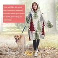 thumbnail image 4 of Wearable Oversized Blanket,Multicolor Christmas Tree Pattern Wearable Blanket Hoodie for Adults,Cozy Hooded Blankets with Super Pockets,Super Warm Fuzzy Pullover for Women & Men, 4 of 6