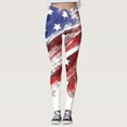 thumbnail image 2 of Gibobby Leggings Gluteos Mujer Día la Inparapenparancia para las mujeres 4 julio Leggings Pantalones de yoga Correr Pilates Gimnasio Pantalones yoga Medias Compresión Yoga Correr Fitness（Vino， XXXL), 2 of 5