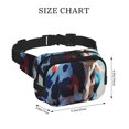 thumbnail image 4 of Fotbe Colorful Cow Pasture Cangurera Cuadrada con Estampado de Doble Capa, Bolsa de Cintura Ajustable Mini para Hombres y Mujeres, 4 of 9