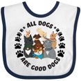 thumbnail image 3 of Inktastic All Dogs Are Good Dogs with Cute Dog Family Boys or Girls Baby Bib, 3 of 4