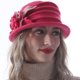 thumbnail image 2 of Gorro Forbusite vintage de lana con estampado floral para mujer, 2 of 2