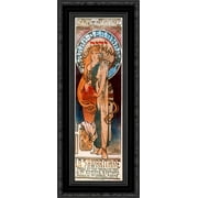 The Samaritan 20x24 Black Ornate Wood Framed Canvas Art by Mucha, Alphonse