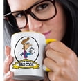 thumbnail image 2 of 3drose, Funny Worlds Greatest Bad Cook Female Cartoon, 15oz Two-tone Yellow Mug, 2 of 6