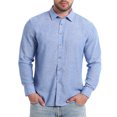 thumbnail image 6 of LODIENY Men's Stretch Wrinkle Free Dress Shirt Long Sleeve Collared Button Down Shirts Regular Fit Wedding Work Blouses Light Blue S, 6 of 6