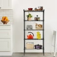 thumbnail image 6 of FDW Adjustable Storage Shelves Metal Storage Shelf(Black, 21.5L x 11.6W x 47.6H) 750 pounds, 6 of 7