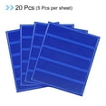 thumbnail image 3 of Uxcell Reflective Stickers, 20in4 Sets 4.5x1 Inch Adhesive Caution Warning Safety Tape Strips, Dark Blue, 3 of 5