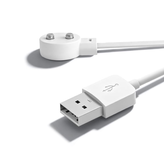 LujingZ 6mm USB DC Magnetic Charger Cable 2.7ft Oval Base Charging Cord Compatible with Toys Massagers Toothbrushes Dog Trainers