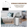 thumbnail image 2 of 13 Gallon Trash Can Kitchen Trash Can with Lid Tall Stainless Steel Kitchen Garbage Can with Removable Inner Bucket and Hinged Lids, Pedal Rubbish Bin for Home Office, Silver, 2 of 6