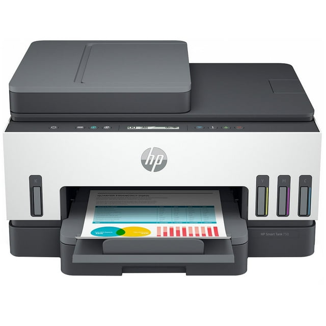 Multifuncional HP Smart Tank 750 Tinta Continua Color Inalambrica RJ45 USB 6UU47A Reacondicionada