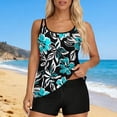 thumbnail image 7 of qelini Tankini Swimsuits for Women Two Piece Swimsuit Hawaiian Print Bathing Swimwear Swimsuits, 7 of 7