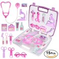 thumbnail image 2 of Ccdes Enfants Enfants Jeu de Rôle Trousse de Médecin Équipement Étui d'Infirmière Jouet Cadeau Rose/violet, Boîte Médicale Jouet, Trousse de Médecin Jouet, 2 of 6