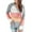 D-Orange, variant on Fashion Women Casual Patchwork V-Neck Long Sleeves Women Long Hoodies Hooded Sweater Blouse Tops Casual Womens Hoodies Casual Womens Hoodies Zip Front Sweatshirt Fall Sweatshirts Long Zip Sweatshi